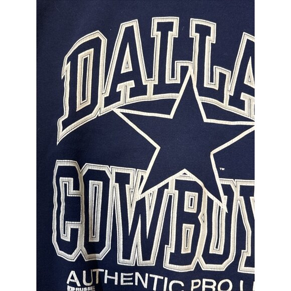 Vintage Mens XL Dallas Cowboys Sweatshirt 1995 NFL Russell Athletics US PROLINE - Picture 7 of 13